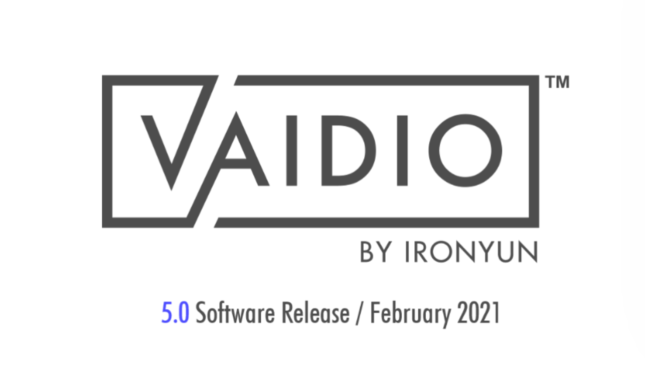 Vaidio 5.0 Software Release Notice